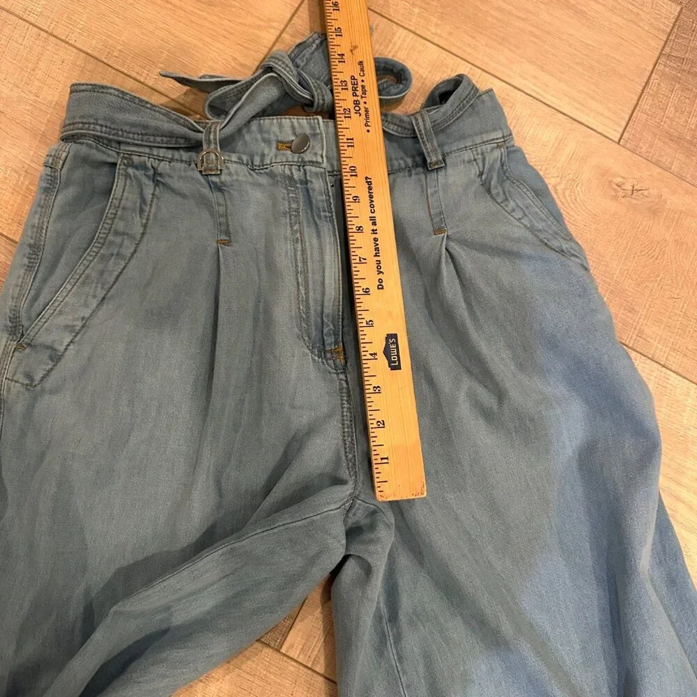 LOFT Light Blue Wide-Leg Pants - Picture 5 of 10